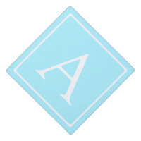 Simple Sky Blue Monogram