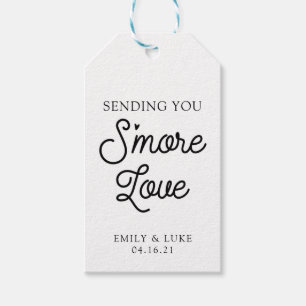 Simple S'more Love Wedding Favour Gift Tags