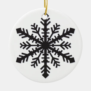 Simple Snowflake Ceramic Ornament