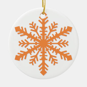 Simple Snowflake Ceramic Ornament