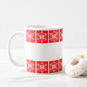 Simple Snowflake Festive Patterned Mug. Coffee Mug