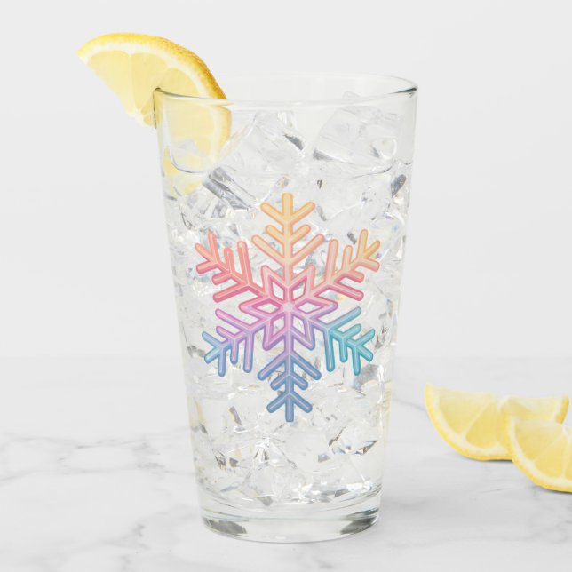 Simple Snowflake Glass (Front Ice)