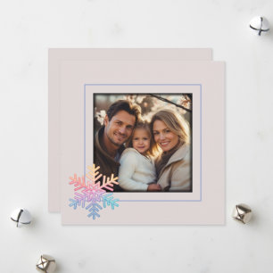 Simple Snowflake Holiday Card