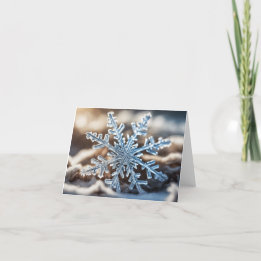Simple Snowflake Holiday Card