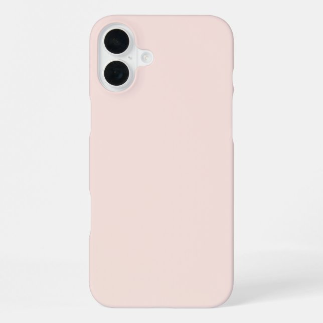 Simple Solid Blush Pink iPhone Case (Back)