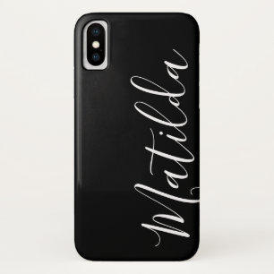 Simple Solid color Gray Plain Personalized Name Case-Mate iPhone Case