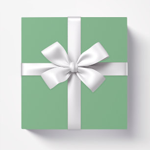Simple solid color plain Absinthe pastel Green Wrapping Paper