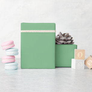 Simple solid color plain Absinthe pastel Green Wrapping Paper