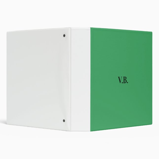 Simple solid colour add name text monogram  binder (Background)