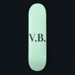 Simple solid colour add name text monogram   skateboard<br><div class="desc">Customize template design</div>
