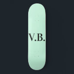 Simple solid colour add name text monogram   skateboard<br><div class="desc">Customize template design</div>