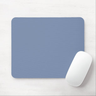 Simple solid colour plain slate blue mouse pad