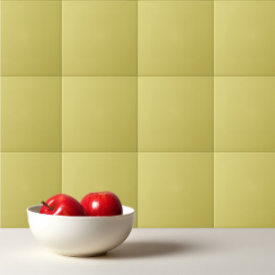 Simple solid colour plain Yellow Acacia Tile