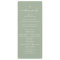 Simple Solid Leaf Green Wedding Ceremony Program
