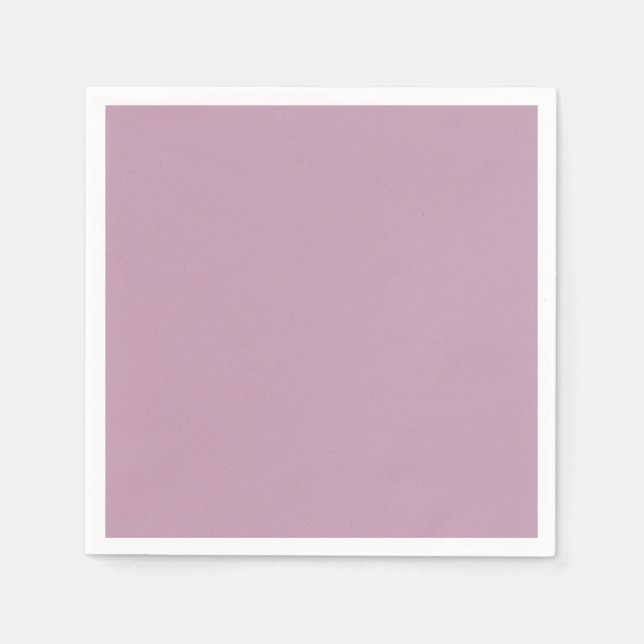 Simple solid mauve mist napkin (Front)