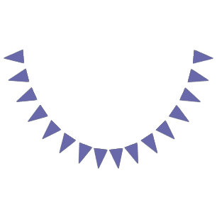 Simple Solid Purple Bunting Flags