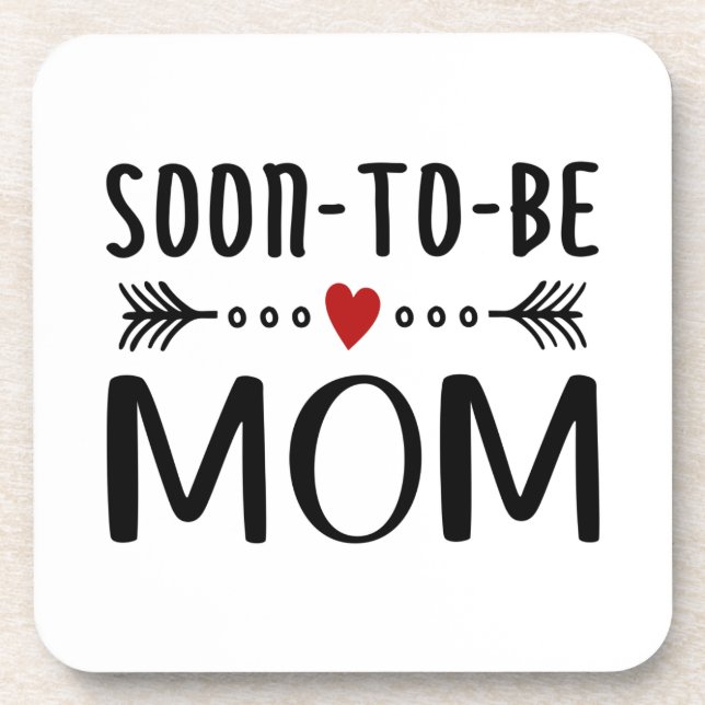 Simple Soon-to-be Mom Mother's Day | Coaster (Front)