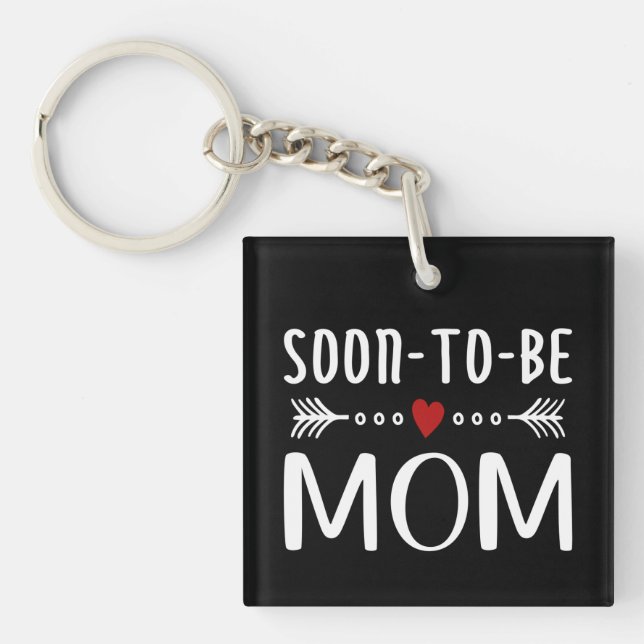 Simple Soon-to-be Mom Mother's Day | Keychain (Front)