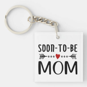 Simple Soon-to-be Mom Mother's Day   Keychain