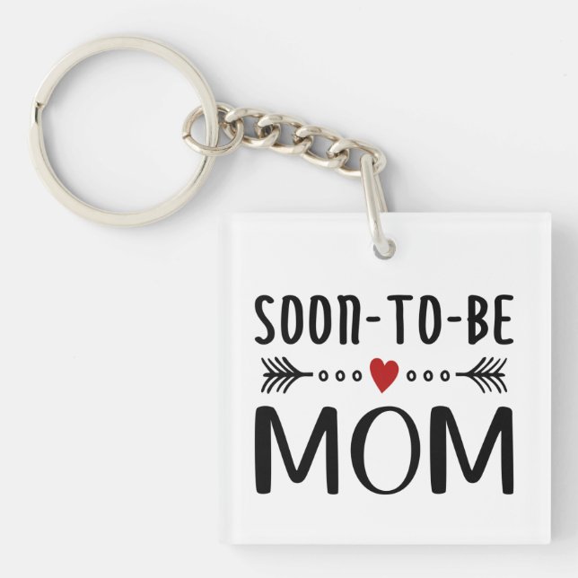Simple Soon-to-be Mom Mother's Day | Keychain (Front)