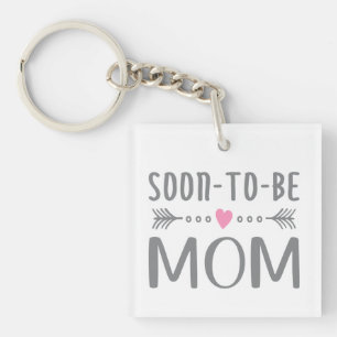 Simple Soon-to-be Mom Mother's Day   Keychain