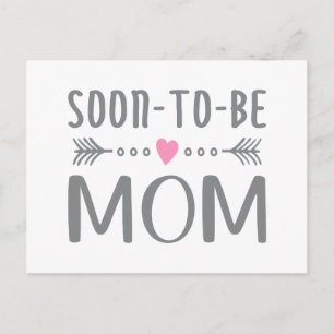 Simple Soon-to-be Mom Mother's Day Postcard