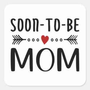 Simple Soon-to-be Mom Mother's Day   Sticker