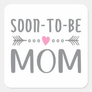 Simple Soon-to-be Mom Mother's Day   Sticker