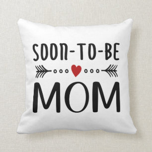 Simple Soon-to-be Mom Mother's Day Throw Pillow