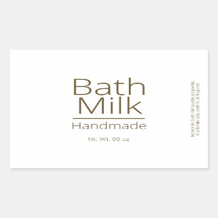 Simple Sophisticated Bath Milk Business Hobby Sticker