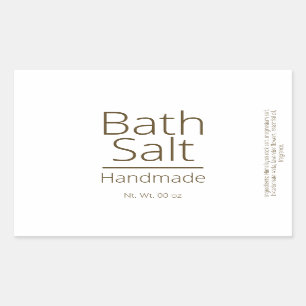 Simple Sophisticated Bath Salt Business Hobby Sticker