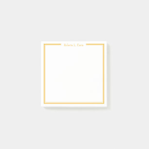 Simple sophisticated lines personalized custom post-it notes