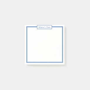 Simple sophisticated lines personalized custom post-it notes