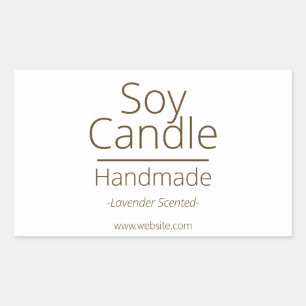 Simple Sophisticated Soy Candle Business Hobby Sticker