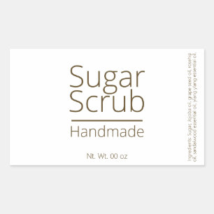Simple Sophisticated Sugar Scrub Business Hobby Sticker