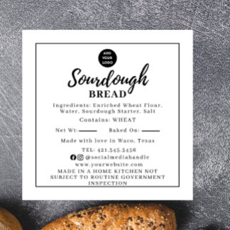 Simple Sourdough Ingredient  Cottage Law Sticker