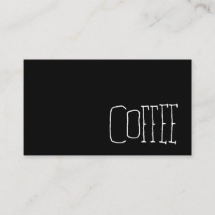 Simple Spaghetti Western Dark Loyalty Coffee Punch Card