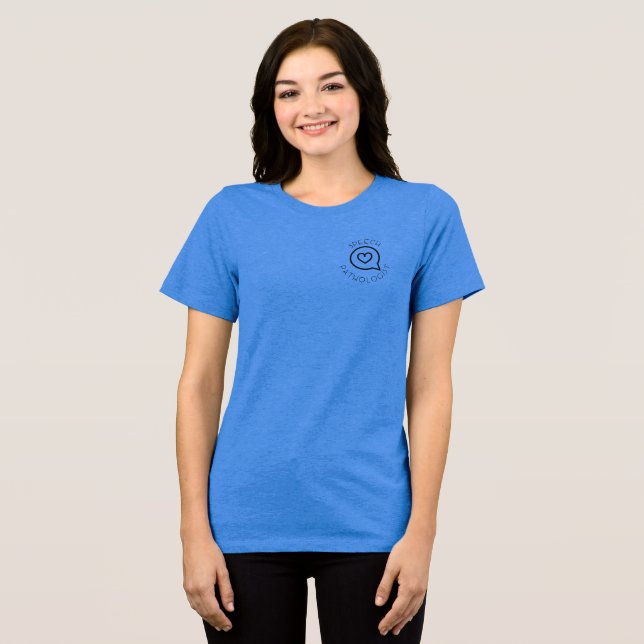 Simple Speech Pathologist  Tri-Blend Shirt (Front Full)