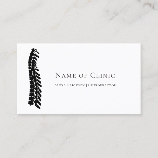 Simple Spine Chiropractor Appointment Reminder (Front)