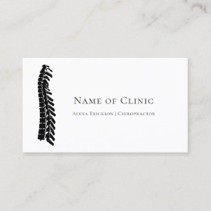 Simple Spine Chiropractor Appointment Reminder Card