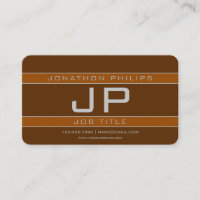 Simple Sporty Brown & Grey Geometric