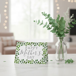 Simple Spring Foliage Happy Mother's Day Card
