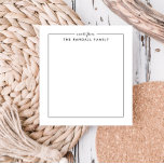 Simple Square Personalized Notepad<br><div class="desc">Whether it’s a gift for a friend or a personal treat, this notepad is great for birthdays, anniversaries, or as a personal touch for work. Use the template form to personalize it with your name, a favourite quote, or any text of your choice. Choose from a variety of stylish fonts...</div>