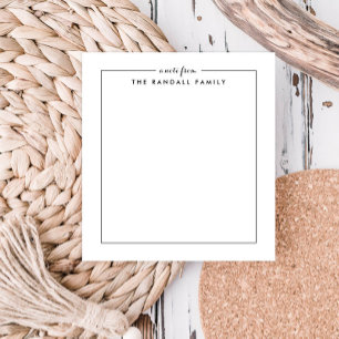 Simple Square Personalized Notepad 