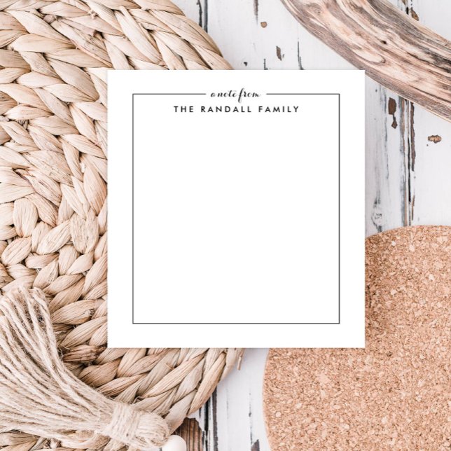 Simple Square Personalized Notepad  (Creator Uploaded)