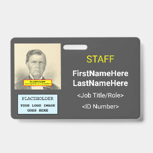 Simple Staff Member ID Badge