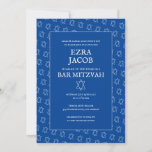 Simple Star of David Custom B'nai Bat Bar Mitzvah  Invitation<br><div class="desc">Perfect card to announce a bar mitzvah, bat mitzvah or other Jewish celebration! Hand made art for you! FULLY CUSTOMIZABLE! Click on “Personalize” above to edit the text. Click "edit using design tool" to adjust the fonts, colours and placements and to delete the back side design if you prefer. Also...</div>