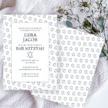Simple Star of David Custom B'nai Bat Bar Mitzvah  Invitation<br><div class="desc">Perfect card to announce a bar mitzvah, bat mitzvah or other Jewish celebration! Hand made art for you! FULLY CUSTOMIZABLE! Click on “Personalize” above to edit the text. Click "edit using design tool" to adjust the fonts, colours and placements and to delete the back side design if you prefer. Also...</div>