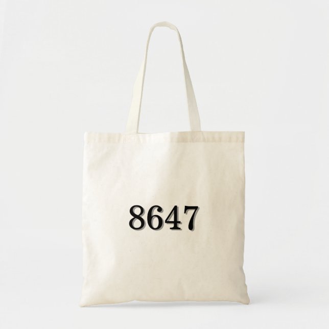 Simple Statement 8647 Tote Bag (Front)