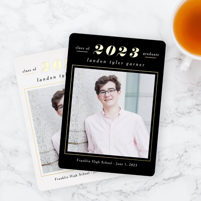 Simple Stats Foil Graduation Editable Colour Moder (Creator Uploaded)